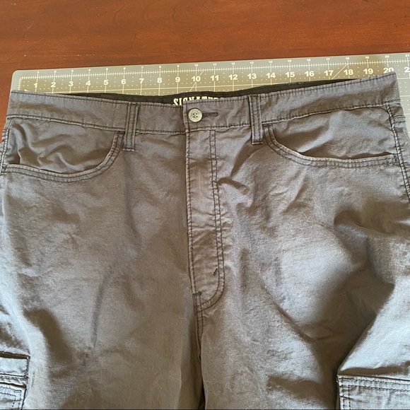 Levi Strauss and Co signature gray sz 40 cargo men’s utility  shorts - Picture 6 of 10